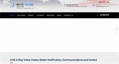 Desktop Screenshot of metissecure.com