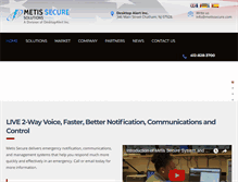 Tablet Screenshot of metissecure.com